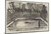 The Hippopotamus in His New Bath in the Zoological Society's Gardens, Regent's Park-null-Mounted Premium Giclee Print