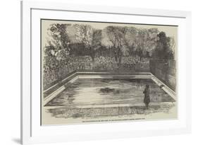 The Hippopotamus in His New Bath in the Zoological Society's Gardens, Regent's Park-null-Framed Giclee Print