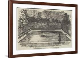 The Hippopotamus in His New Bath in the Zoological Society's Gardens, Regent's Park-null-Framed Giclee Print