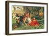 The Hireling Shepherd, 1851-William Holman Hunt-Framed Giclee Print