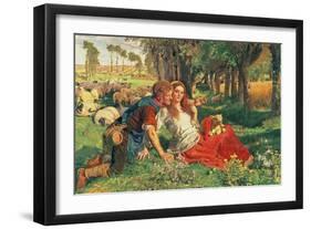 The Hireling Shepherd, 1851-William Holman Hunt-Framed Giclee Print