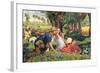 The Hireling Shepherd-William Holman Hunt-Framed Giclee Print