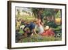 The Hireling Shepherd-William Holman Hunt-Framed Giclee Print