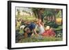 The Hireling Shepherd-William Holman Hunt-Framed Giclee Print