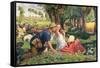 The Hireling Shepherd-William Holman Hunt-Framed Stretched Canvas