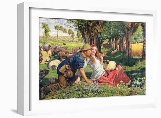 The Hireling Shepherd-William Holman Hunt-Framed Giclee Print