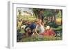 The Hireling Shepherd-William Holman Hunt-Framed Giclee Print