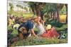 The Hireling Shepherd-William Holman Hunt-Mounted Giclee Print