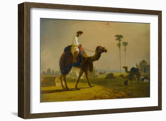 The Hirkarrah Camel (A Scene in the East Indies), 1832-William Daniell-Framed Giclee Print