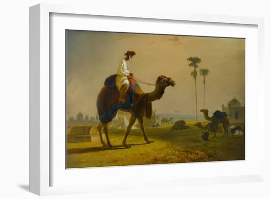 The Hirkarrah Camel (A Scene in the East Indies), 1832-William Daniell-Framed Giclee Print