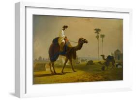 The Hirkarrah Camel (A Scene in the East Indies), 1832-William Daniell-Framed Giclee Print