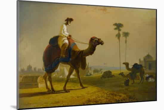 The Hirkarrah Camel (A Scene in the East Indies), 1832-William Daniell-Mounted Giclee Print