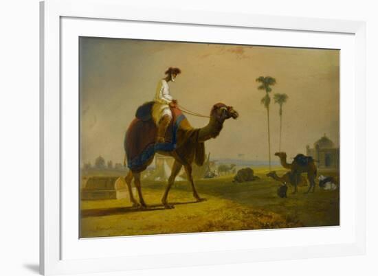 The Hirkarrah Camel (A Scene in the East Indies), 1832-William Daniell-Framed Giclee Print