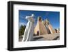 The historic adobe San Francisco de Asis church in Taos, New Mexico, USA-Shanna Baker-Framed Photographic Print