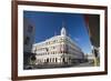 The historic Allied Press Building on the corner of Cumberland Street and Stuart Street, Dunedin, O-Ruth Tomlinson-Framed Photographic Print