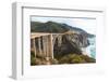 The Historic Bixby Bridge on the Pacific Coast Highway California Big Sur-flippo-Framed Photographic Print