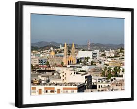 The Historic Center and Cathedral from Ice Box Hill (Cerro de la Neveria), Mazatlan, Mexico-Charles Sleicher-Framed Photographic Print