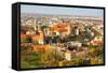 The Historic Center of Krakow with a Bird's-Eye View.-De Visu-Framed Stretched Canvas