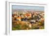 The Historic Center of Krakow with a Bird's-Eye View.-De Visu-Framed Photographic Print