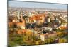 The Historic Center of Krakow with a Bird's-Eye View.-De Visu-Mounted Photographic Print