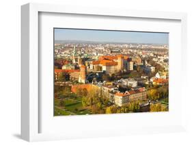 The Historic Center of Krakow with a Bird's-Eye View.-De Visu-Framed Photographic Print