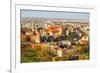 The Historic Center of Krakow with a Bird's-Eye View.-De Visu-Framed Photographic Print