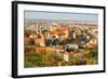 The Historic Center of Krakow with a Bird's-Eye View.-De Visu-Framed Photographic Print