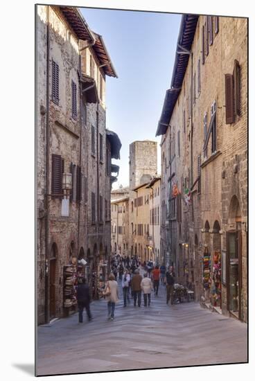 The Historic Centre of San Gimignano, UNESCO World Heritage Site, Tuscany, Italy, Europe-Julian Elliott-Mounted Photographic Print