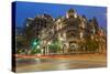 The Historic Driskell Hotel at Dusk, Austin, Texas, USA-Chuck Haney-Stretched Canvas