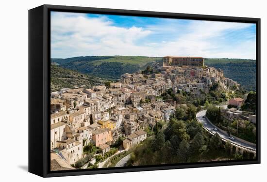 The Historic Hill Town of Ragusa Ibla, Ragusa, UNESCO World Heritage Site, Sicily, Italy, Europe-Martin Child-Framed Stretched Canvas