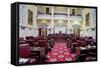 The historic House Chamber of Maryland State House and State Capitol, Annapolis, Maryland-null-Framed Stretched Canvas