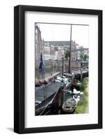 The Historic Inner City Harbour of Delfthaven, Rotterdam, Netherlands, Europe-Ethel Davies-Framed Photographic Print