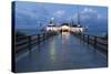 The Historic Pier in Ahlbeck on the Island of Usedom-Miles Ertman-Stretched Canvas