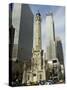 The Historic Water Tower, Near the John Hancock Center, Chicago, Illinois, USA-R H Productions-Stretched Canvas