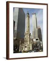 The Historic Water Tower, Near the John Hancock Center, Chicago, Illinois, USA-R H Productions-Framed Photographic Print