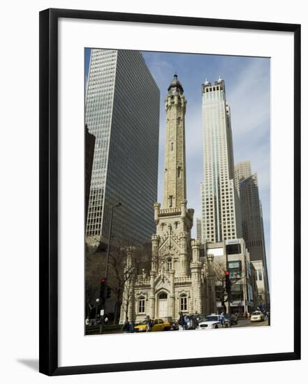 The Historic Water Tower, Near the John Hancock Center, Chicago, Illinois, USA-R H Productions-Framed Photographic Print