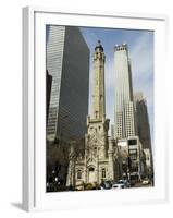 The Historic Water Tower, Near the John Hancock Center, Chicago, Illinois, USA-R H Productions-Framed Photographic Print