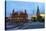 The Historical Museum on Red Square and the Kremlin at Night, Moscow, Russia, Europe-Martin Child-Stretched Canvas