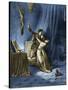 The History of Don Quixote de la Mancha-Gustave Dore-Stretched Canvas