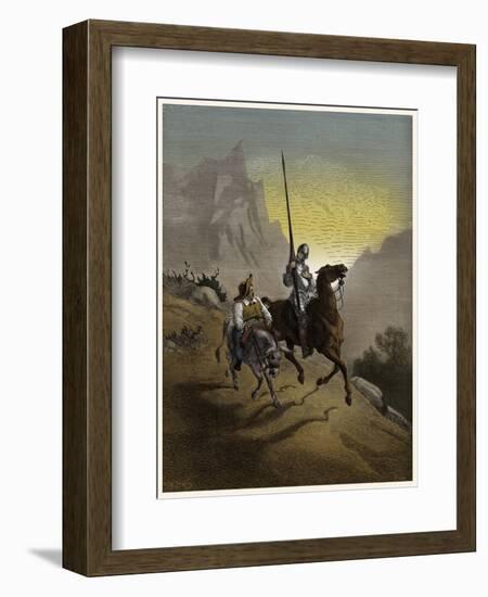 The History of Don Quixote de la Mancha-Gustave Dore-Framed Giclee Print