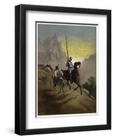 The History of Don Quixote de la Mancha-Gustave Dore-Framed Giclee Print