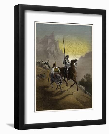 The History of Don Quixote de la Mancha-Gustave Dore-Framed Giclee Print