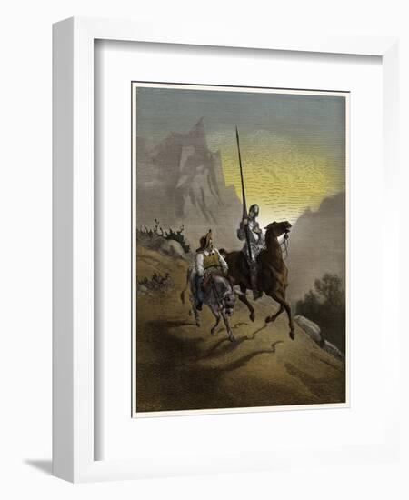 The History of Don Quixote de la Mancha-Gustave Dore-Framed Giclee Print