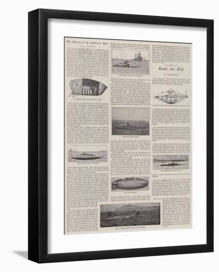 The History of the Submarine Boat-null-Framed Giclee Print