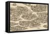 The History We Never Had. Map.-RYGER-Framed Stretched Canvas