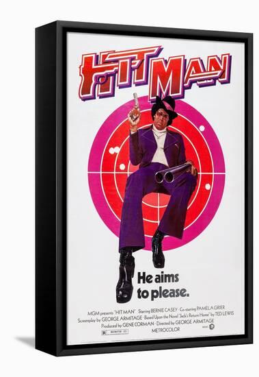 The Hit Man, Bernie Casey, 1972-null-Framed Stretched Canvas