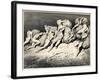 The Hoarders and Wasters. Illustration to the Divine Comedy by Dante Alighieri, 1857-Gustave Doré-Framed Giclee Print