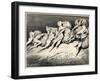 The Hoarders and Wasters. Illustration to the Divine Comedy by Dante Alighieri, 1857-Gustave Doré-Framed Giclee Print