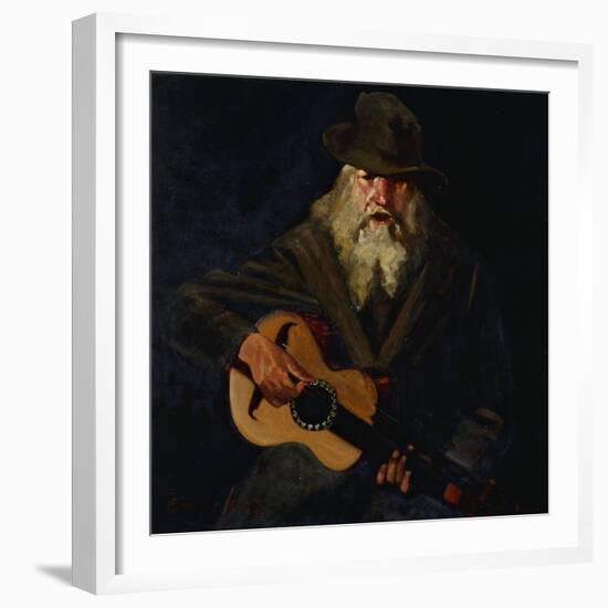 The Hobo Musician-George Luks-Framed Giclee Print