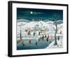 The Hockey Game-null-Framed Art Print